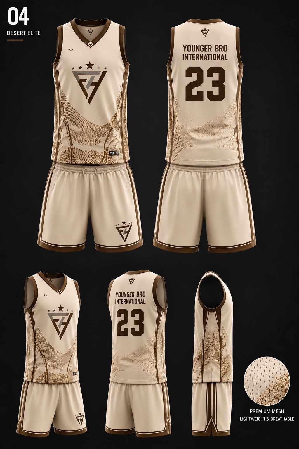 Basketball uniforms — Desert Elite